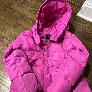 Girls GAP size 10 pink puffer coat